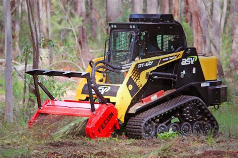 clearing brush with a skid steer|skid steer forestry drum mulcher.